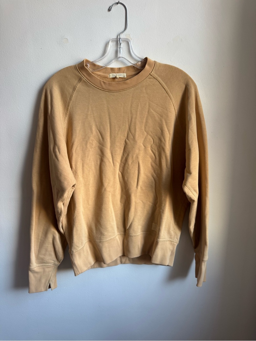 rag & bone Men's Crewneck Sweatshirt in Camel